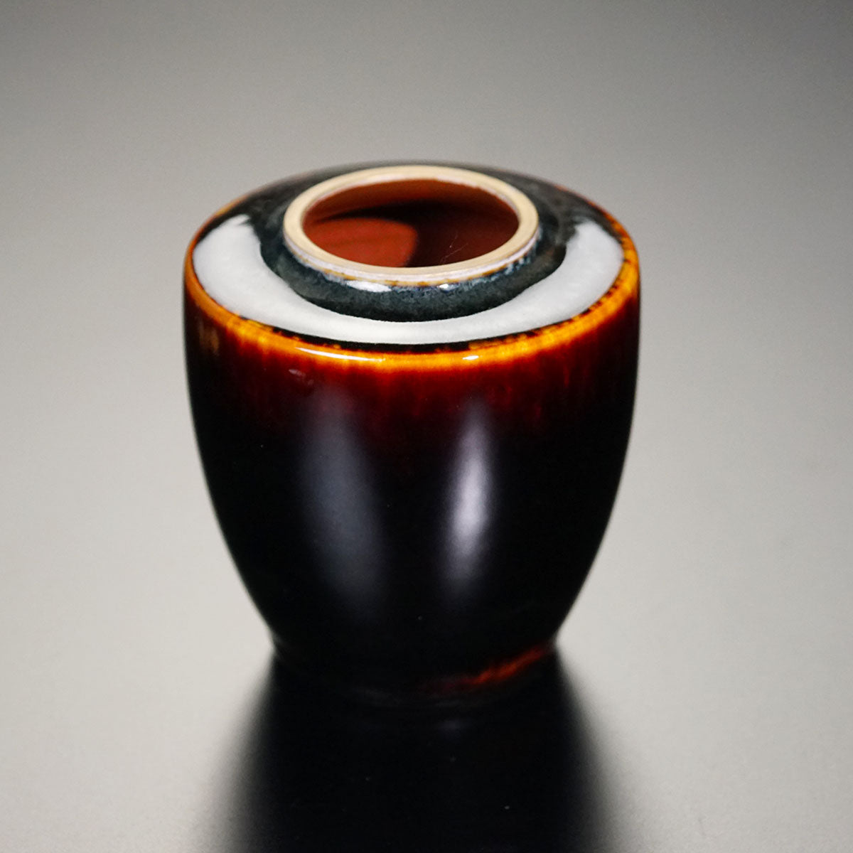 【有田焼】玳皮天目茶入