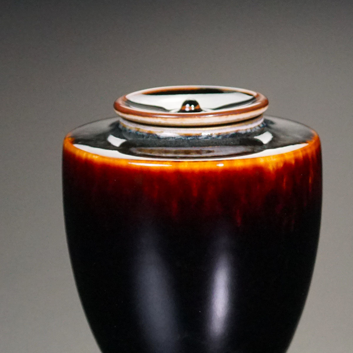 【有田焼】玳皮天目茶入