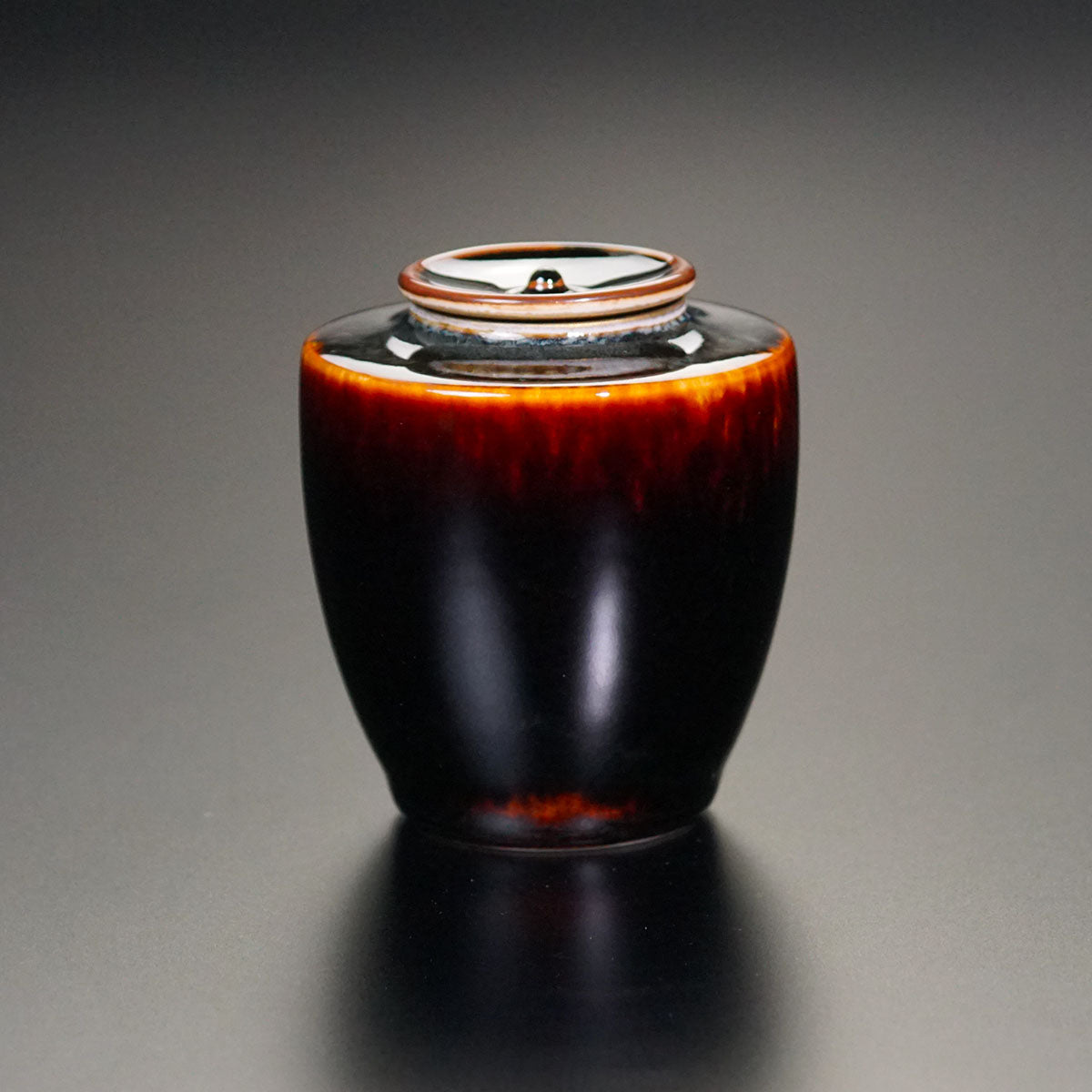 【有田焼】玳皮天目茶入