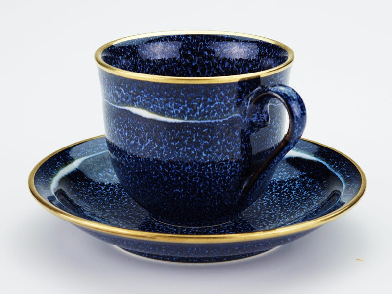 本金で描く宇宙の稜線 コーヒーカップ 銀河本金彩 "星天"