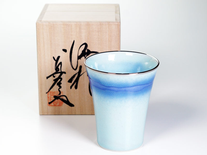 【有田焼】焼酎グラス 本白金彩 "洋光"