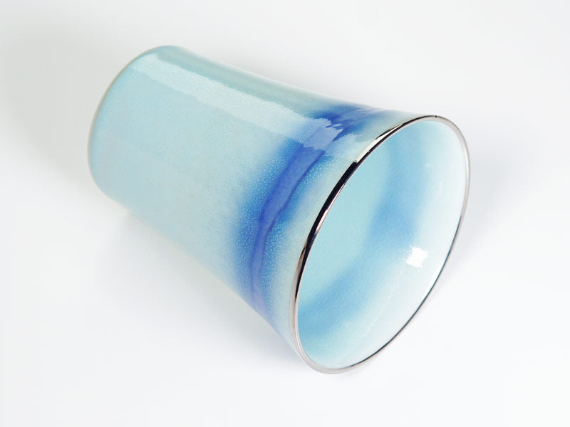 【有田焼】焼酎グラス 本白金彩 "洋光"