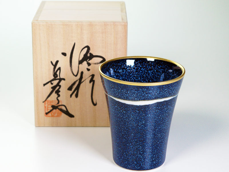 【新作】焼酎グラス 銀河本金彩 "星天"