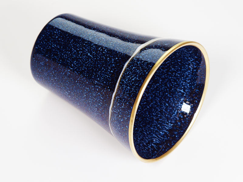 【新作】焼酎グラス 銀河本金彩 "星天"