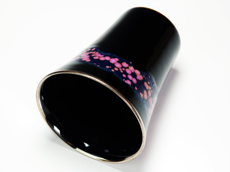 【有田焼】焼酎グラス 本白金彩 "明星桜"