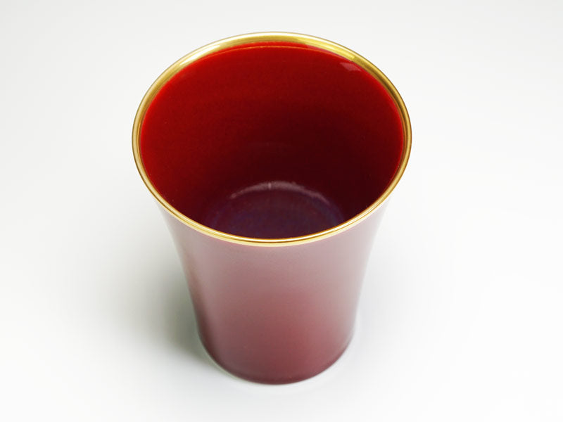 【有田焼】焼酎グラス 燿変辰砂 "花乃光"