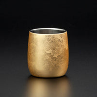 【漆磨カップ】ペア湯呑 福達磨「箔衣」