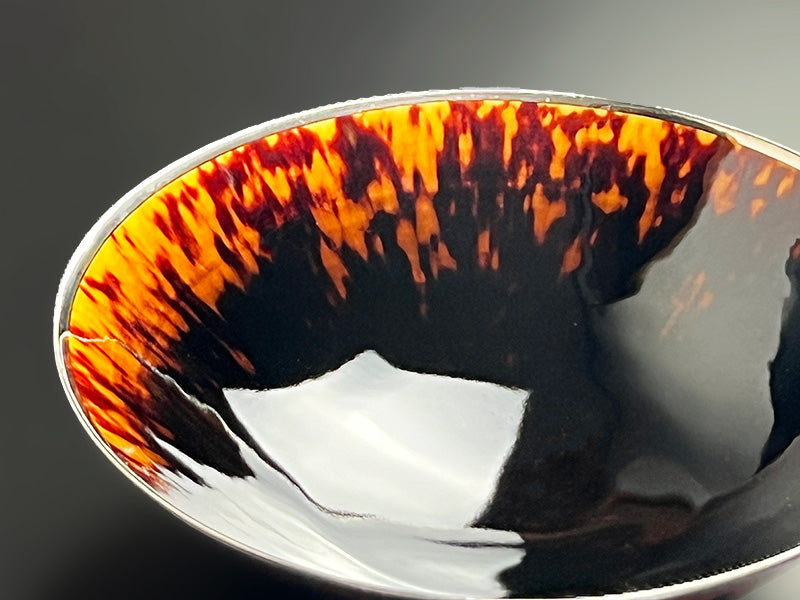 【有田焼】ペア鉢 玳皮天目 本金彩・本白金彩