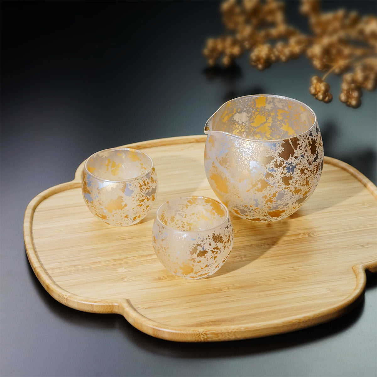 【喜箔 - Kihaku - 】丸酒器セット