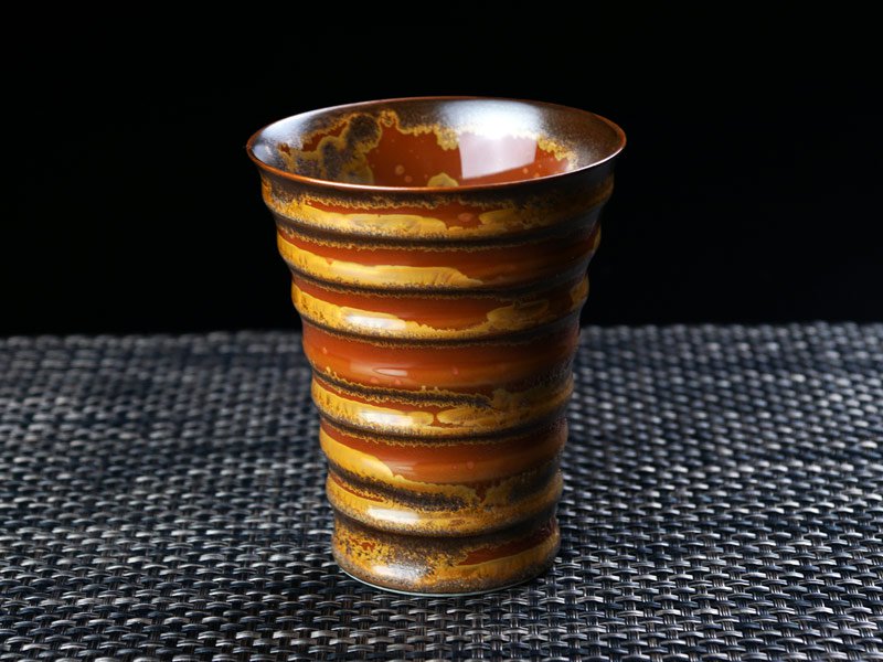 【有田焼】段付焼酎グラス 金華紋