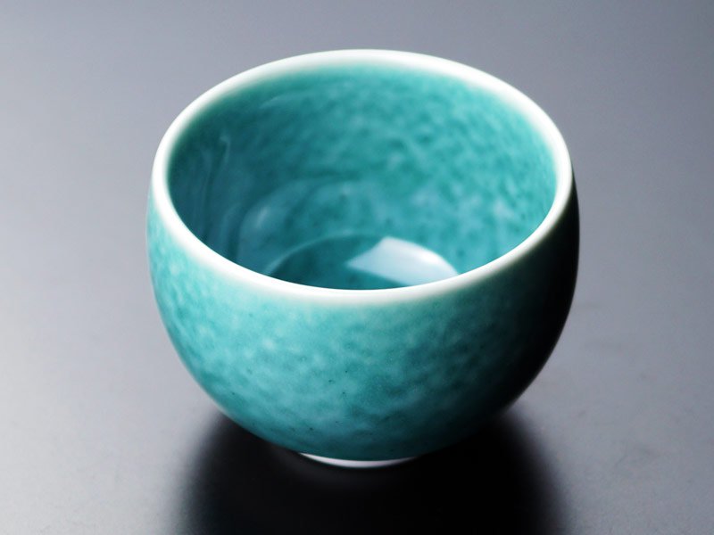 エメラルド婚式のお祝い 有田焼酒器セット 翡翠鈞窯