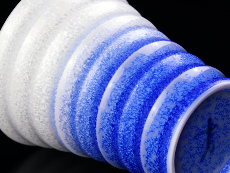 【有田焼】段付焼酎グラス 藍染水滴