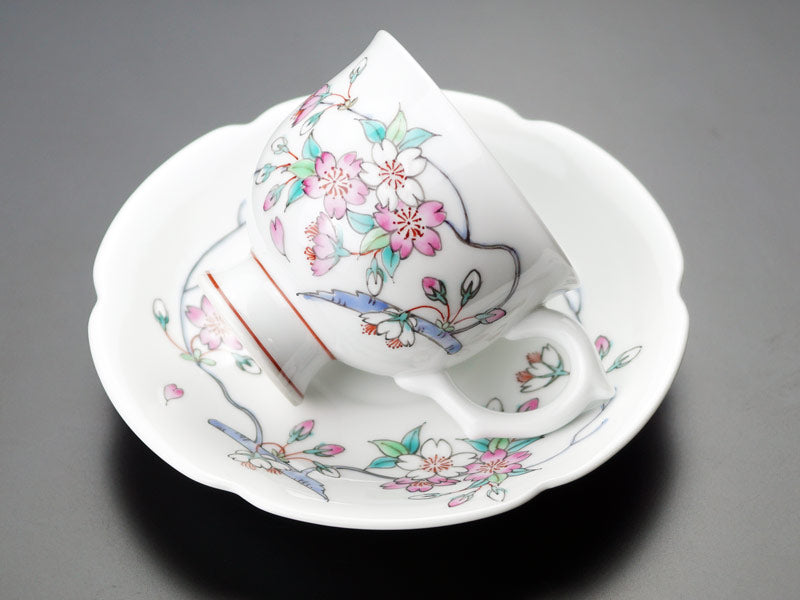【有田焼】コーヒーカップ 色絵桜