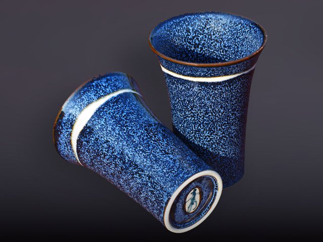 【有田焼】ペアビアカップ 釉彩各色