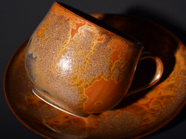 【有田焼】丸コーヒーカップ 金華紋