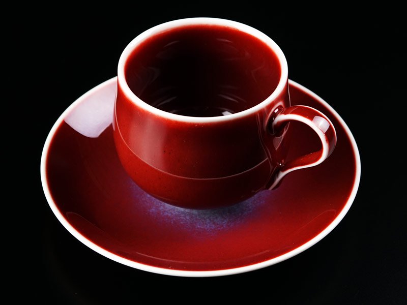 【有田焼】丸コーヒーカップ 燿変辰砂