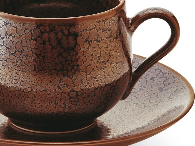 【有田焼】丸コーヒーカップ 龍鱗天目
