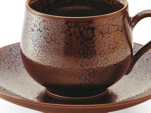 【有田焼】丸コーヒーカップ 龍鱗天目