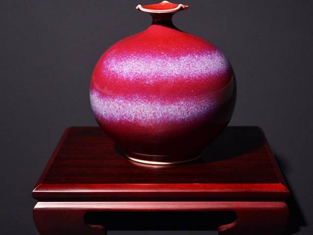 【限定花瓶】真右エ門窯:桐箱入贈答品