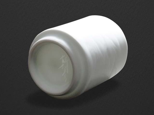 【朝日新聞掲載】手ロクロ、手彫りの白磁睦揃(夫婦茶碗セット)