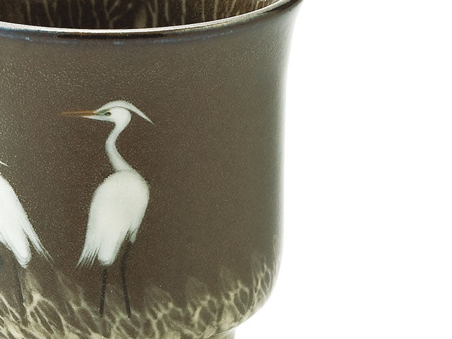 【有田焼】ぐい呑み 夫婦鷺図