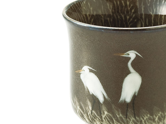 【有田焼】ぐい呑み 夫婦鷺図