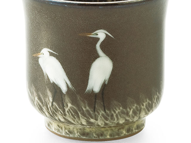 【有田焼】ぐい呑み 夫婦鷺図