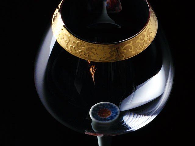 【有田焼ワイングラス】至高杯 古伊万里様式