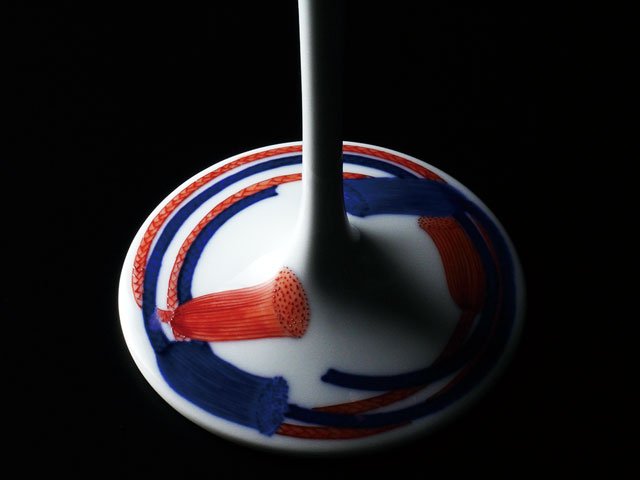 【有田焼ワイングラス】至高杯 色鍋島様式