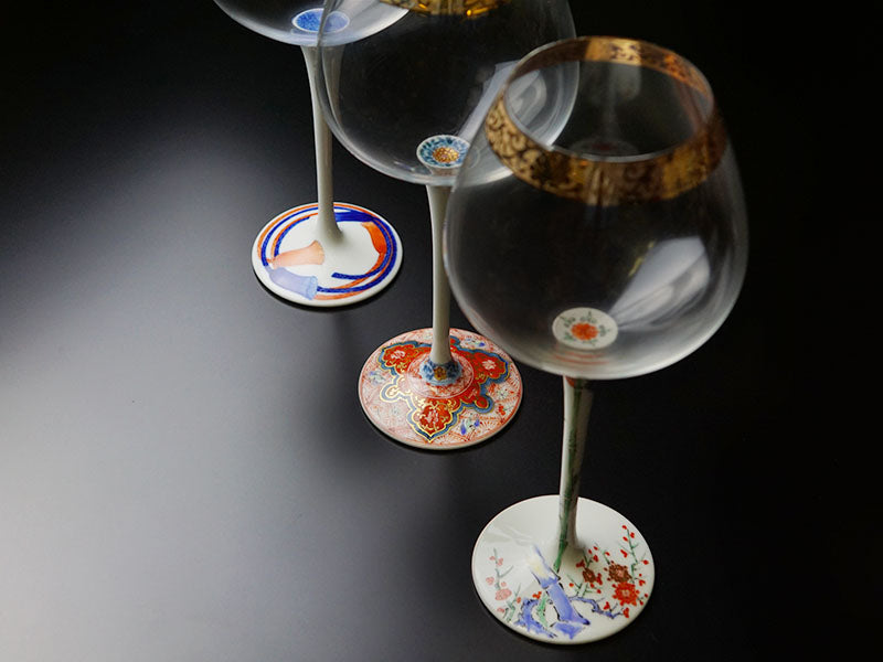 【有田焼ワイングラス】至高杯 古伊万里様式