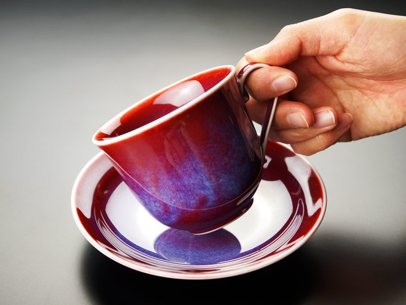 【有田焼】広口コーヒーカップ 彩雲