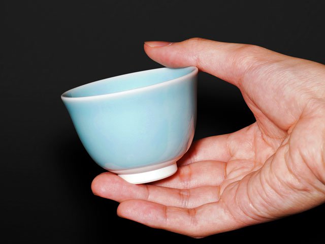 【有田焼】煎茶湯呑揃 砧青磁