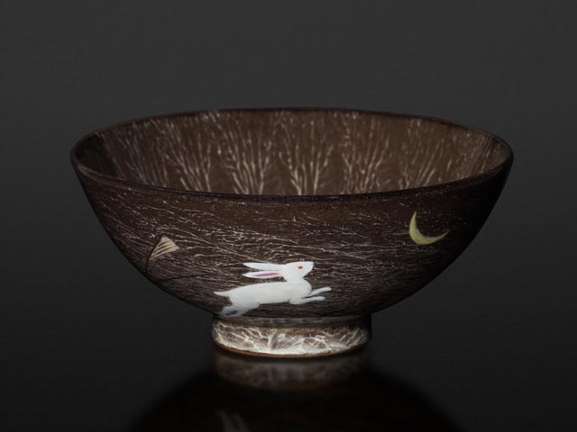 【有田焼】夫婦茶碗 月うさぎ