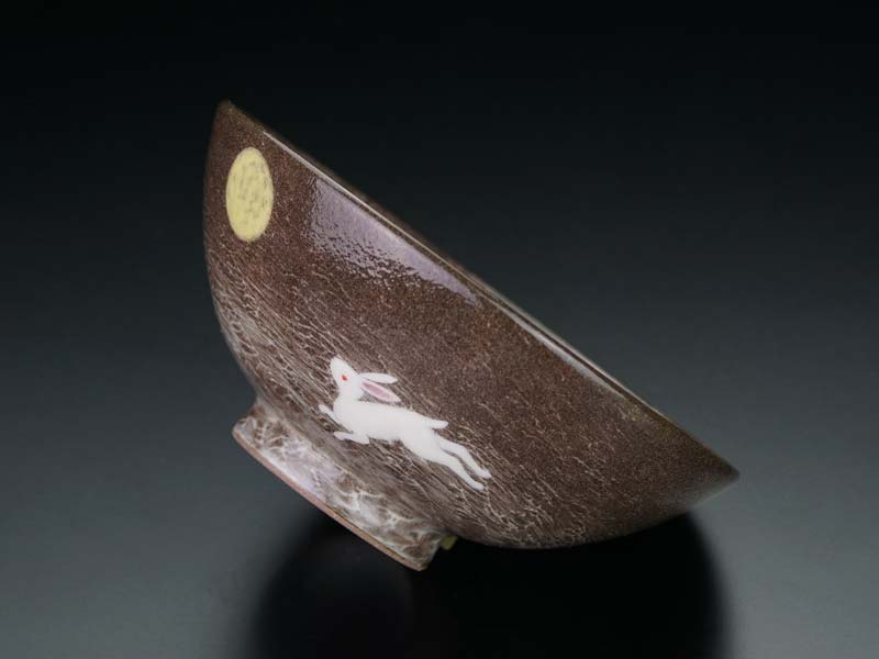 【有田焼】茶碗 月うさぎ