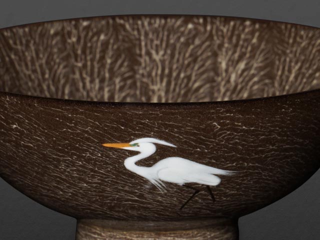 【有田焼】茶碗 鷺図