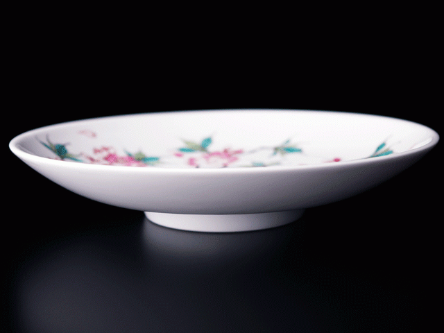 【有田焼】飾り絵皿 色絵極細桜図