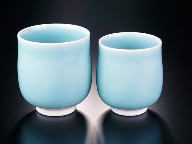 【有田焼】睦揃(夫婦茶碗セット) 砧青磁