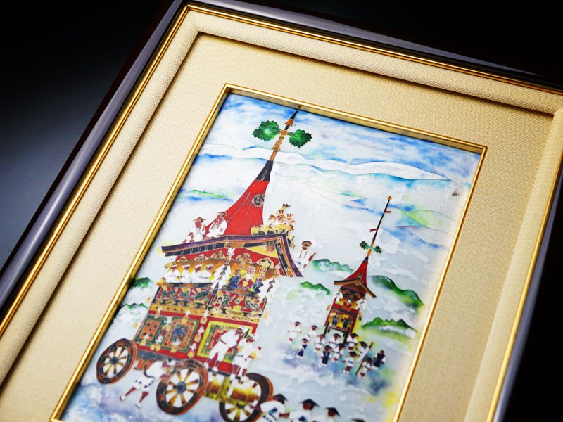【京七宝】陶額 祇園祭