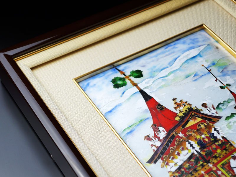 【京七宝】陶額 祇園祭