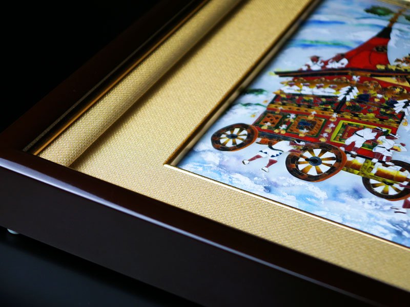 【京七宝】陶額 祇園祭