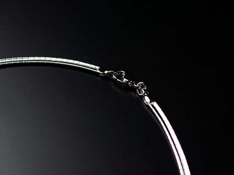 【京七宝】本銀ネックレス 緑