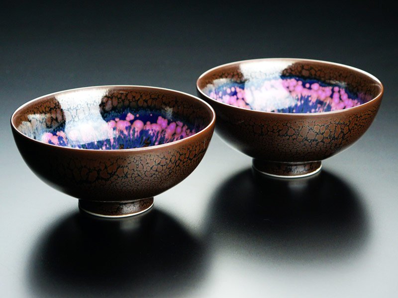 【有田焼】睦揃(夫婦茶碗セット)花筏