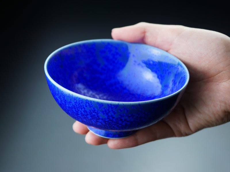 【有田焼】茶碗 瑠璃水滴