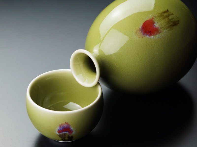 【有田焼】酒器セット 天龍寺青磁花片紋