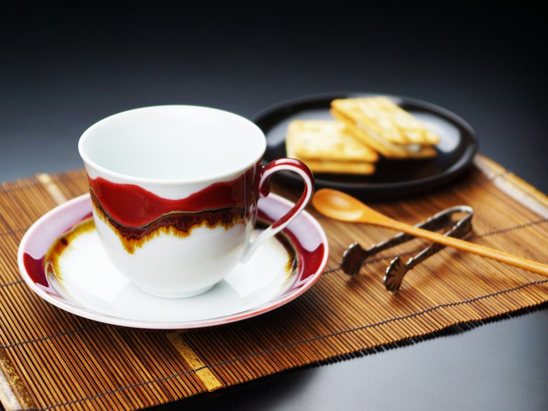 【有田焼】広口コーヒーカップ シルクロード