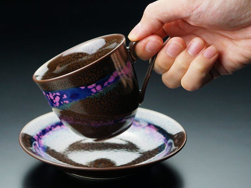 【有田焼】広口コーヒーカップ 花筏