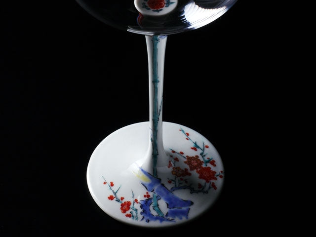 【有田焼ワイングラス】至高杯 柿右衛門様式