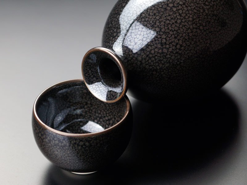 【有田焼】酒器セット 耀変油滴天目