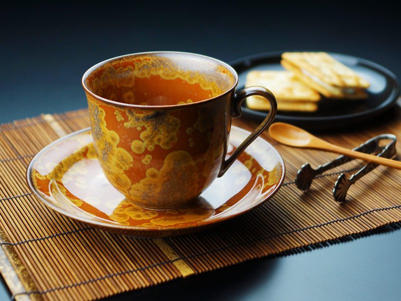 【有田焼】広口コーヒーカップ 金華紋