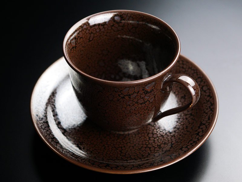 【有田焼】広口コーヒーカップ 油滴天目